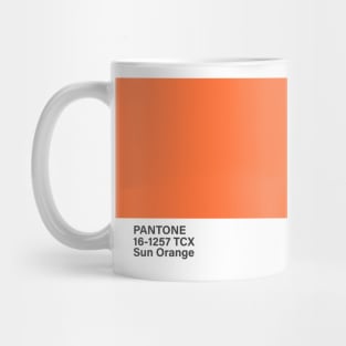 pantone 16-1257 TCX Sun Orange Mug